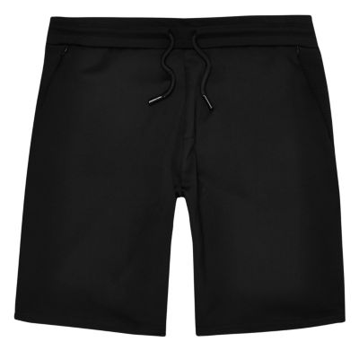 Black mesh casual shorts